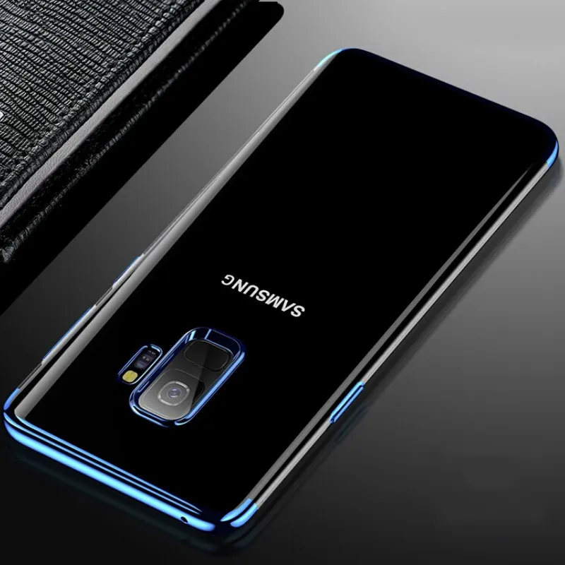 Мягкие чехлы из ТПУ с покрытием для Samsung Galaxy S8 S9 Plus S6 S7 Edge A7 2018 A5 A3 2016 Note 8 J3 J5 J7 2017