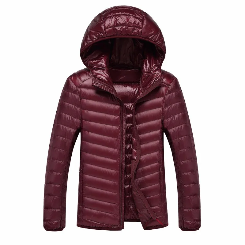 

2018 New Casual Brand White Duck Down Jacket Men Autumn Winter Warm Coat Men's Ultralight Duck Down Jacket Male Windproof Parka