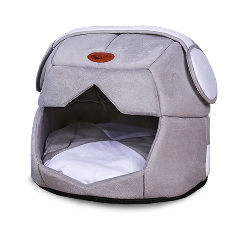 Домик для домашних животных согревающий мягкий материал собачья кровать осенний