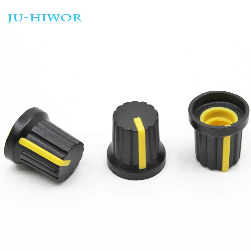 Ручка потенциометра для вращающегося желтого цвета 20 шт./лот|knobs porcelain|knobs crystalknob