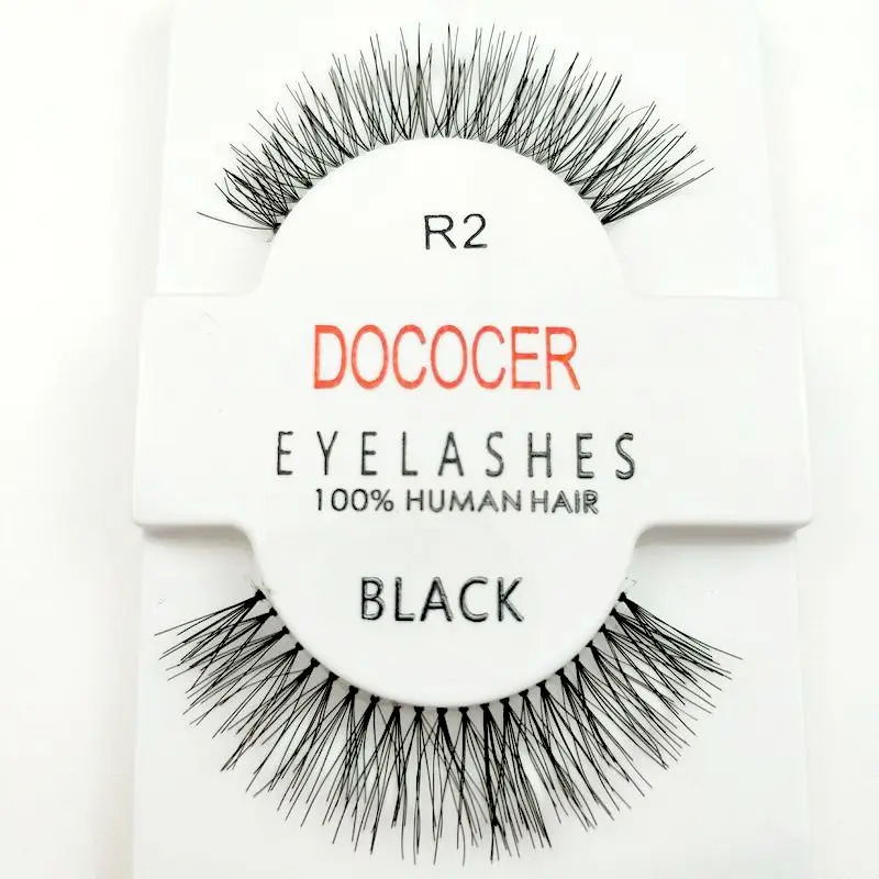 Ресницы 100% натуральные волосы ручной работы накладные ресницы пачкающие R1