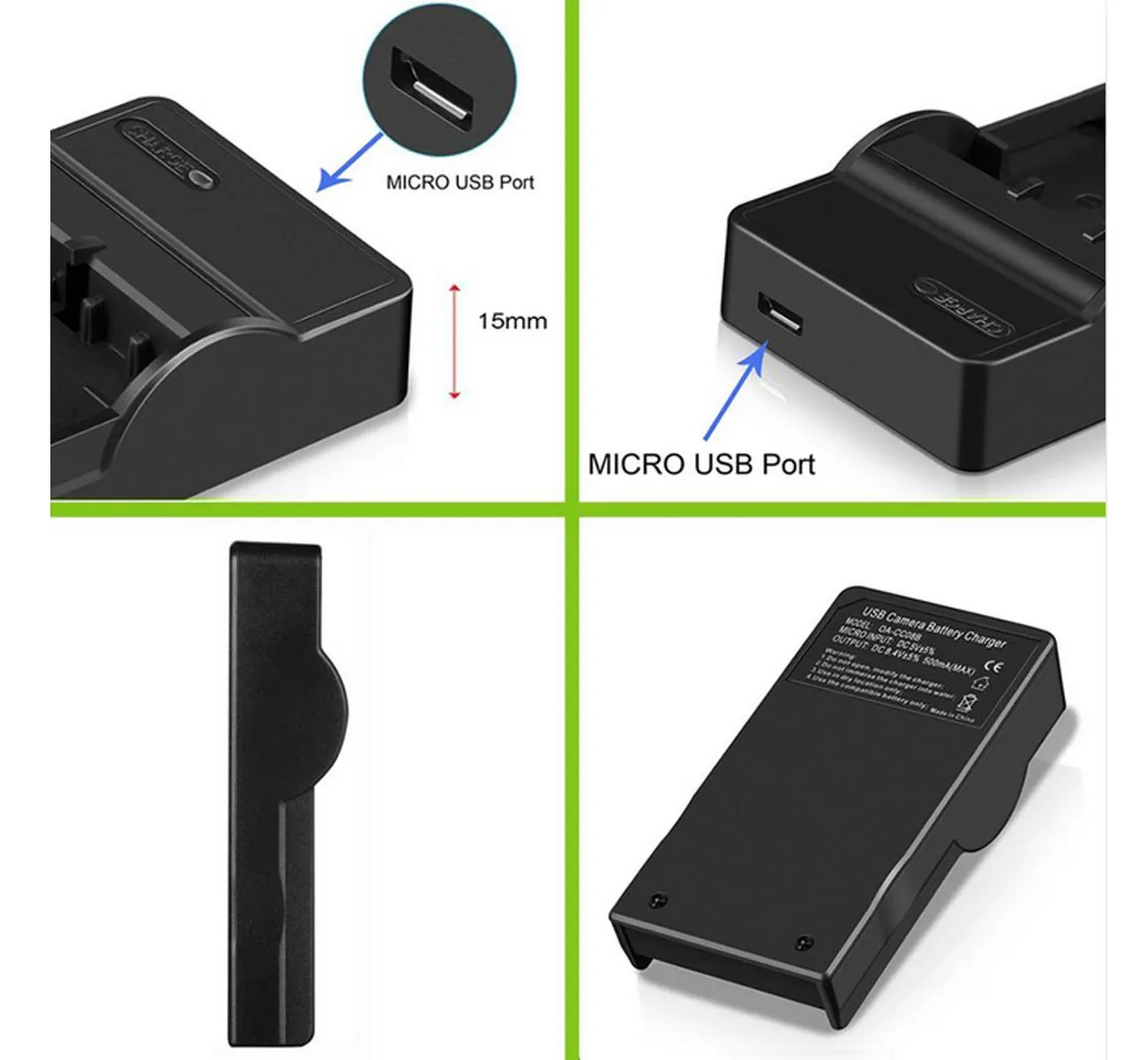 Battery Charger for Canon FS10 FS11 FS20 FS21 FS22 FS30 FS31 FS40 FS100 FS200 FS300 FS400 Flash Memory Camcorder | Электроника