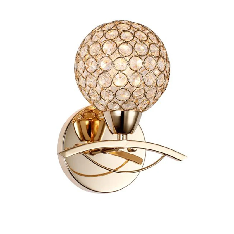 

New modern crystal wall lamps bedroom light bedside wall lights
