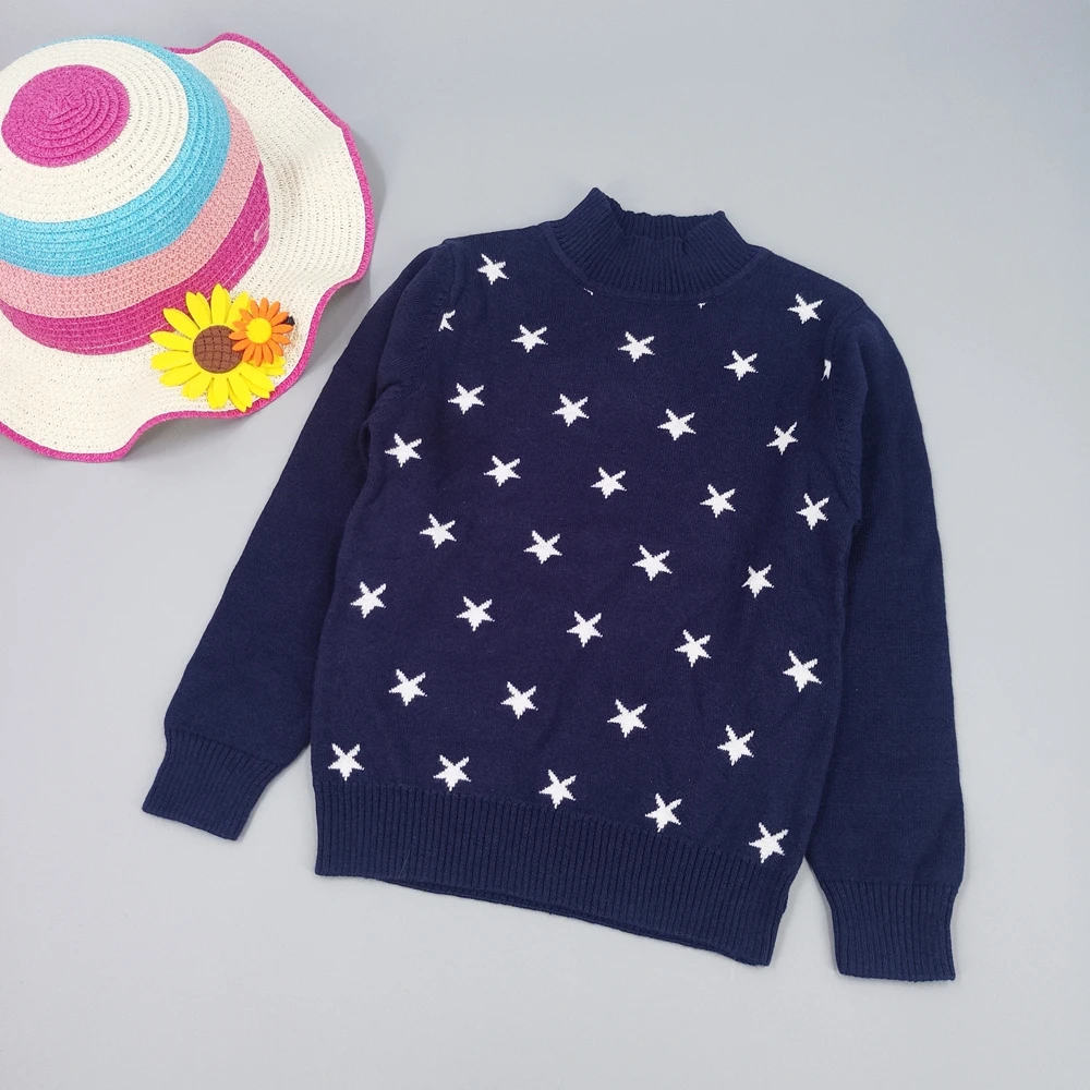 Женский шерстяной свитер с длинным рукавом принтом звезд|boys wool sweater|knitted sweater