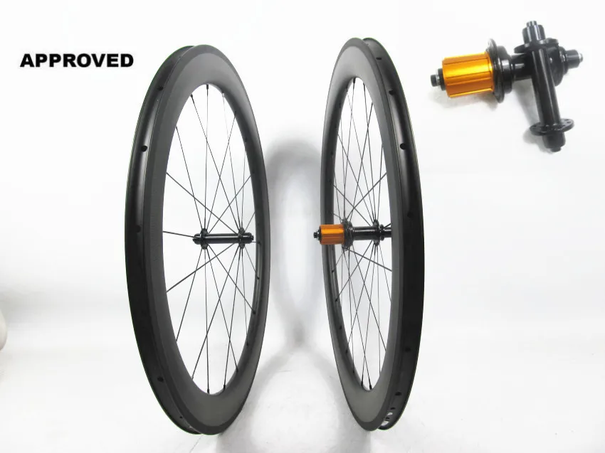

Tubeless Farsports FSC60-CM-23 ED hub 60mm 23mm without hole on rim bed clincher wheel 60,road tubeless carbon fiber wheelset