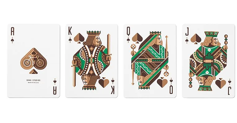 ITgimmick игральные карты с зелеными колесами (ограниченное издание) произведено