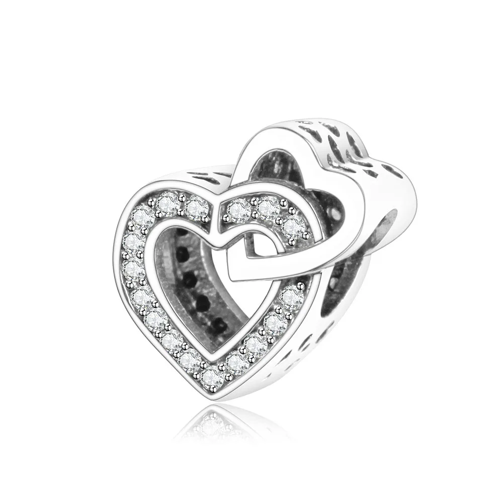 Подходит к оригинальному браслету Pandora Be My Valentine бусины из стерлингового серебра 925 DIY Изготовление ювелирных изделий подарок на день Святого Валентина Berloque - Цвет: PTO593