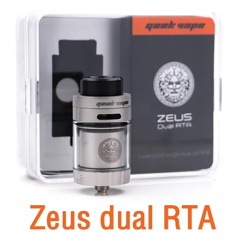 Имеются на складе! Zeus dual RTA Geekvape Dual coil 5 мл zeus распылитель с защитой от протечек