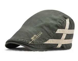 Простые маленькие буквы береты с вышивкой кепки s бренд Snapback хлопковые шапки для мужчин весна осень Кепка с козырьком каскетка 56-60 см - Цвет: Армейский зеленый