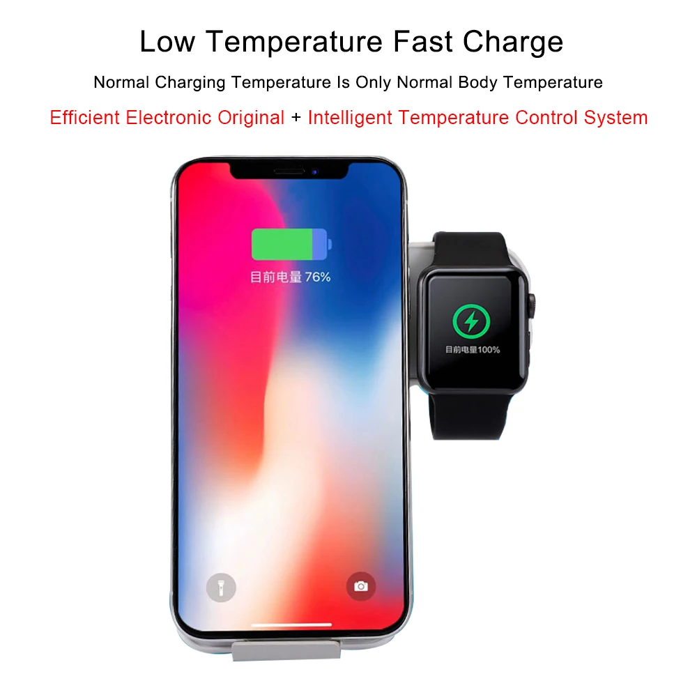 Беспроводное зарядное устройство Qi 10 Вт для Apple Watch 1 2 3 4 беспроводная зарядная док