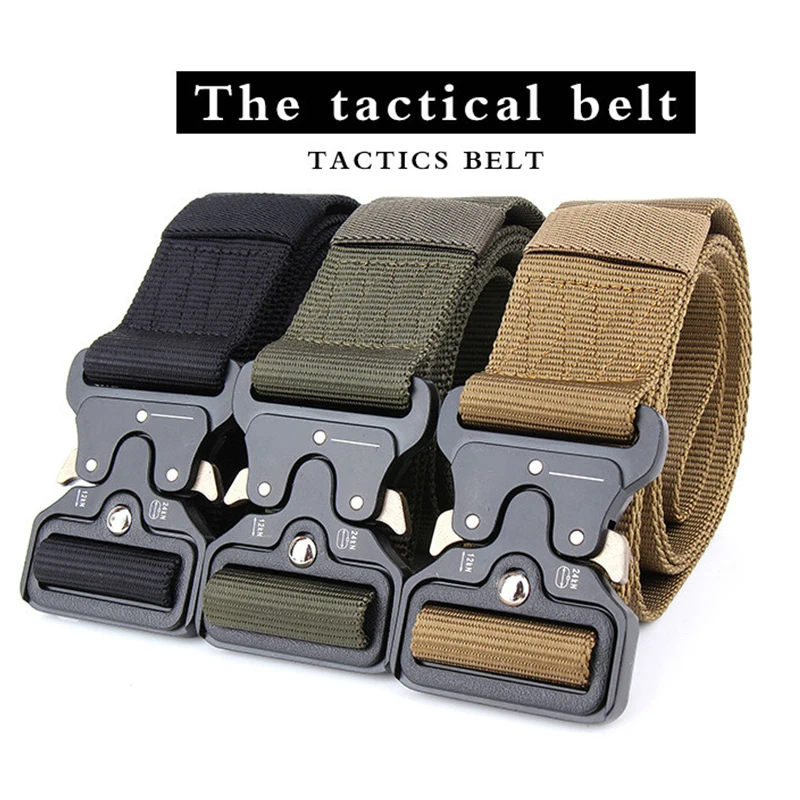 

New Arrival SWAT Military Equipment Army Belt Men's Heavy Duty US Soldier Combat Tactical Belts Sturdy 100% Nylon Waistband
