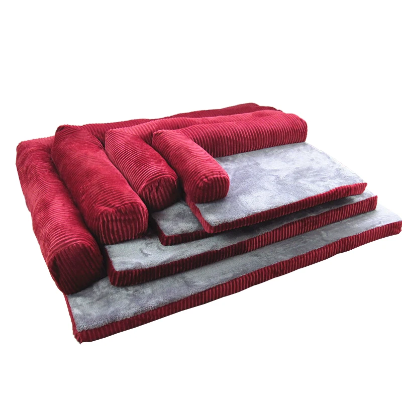 pawstrip Pet Dog Sofa Bed Winter Fleece Cat Sleeping Bed Detachable Wash Dog Beds For Large Dogs