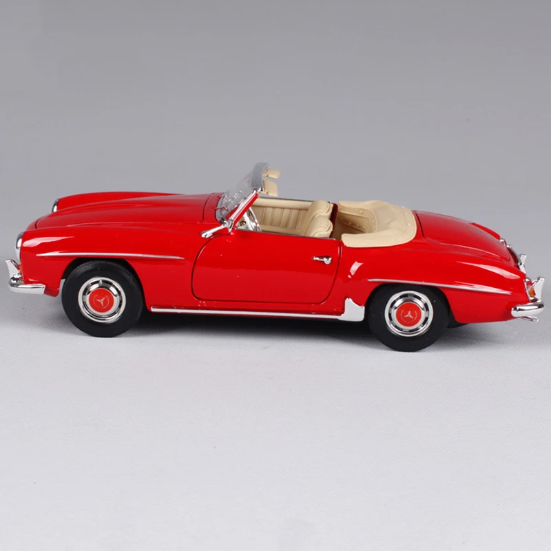 Maisto 1:18 литая машина 1955 190SL Roadster W121 Coupe красные классические автомобили из сплава