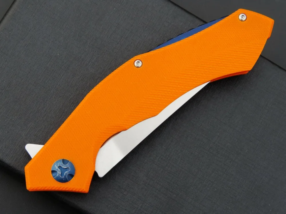 Складные ножи D2 Сталь Черный G10 Ручка Луна Нож EDC Кемпинг инструменты Открытый тактический нож