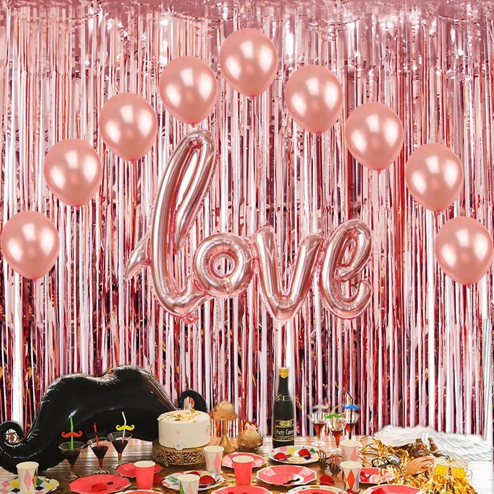 2 шт./упаковка декоративные занавески с бахромой из розового золота | Дом и сад