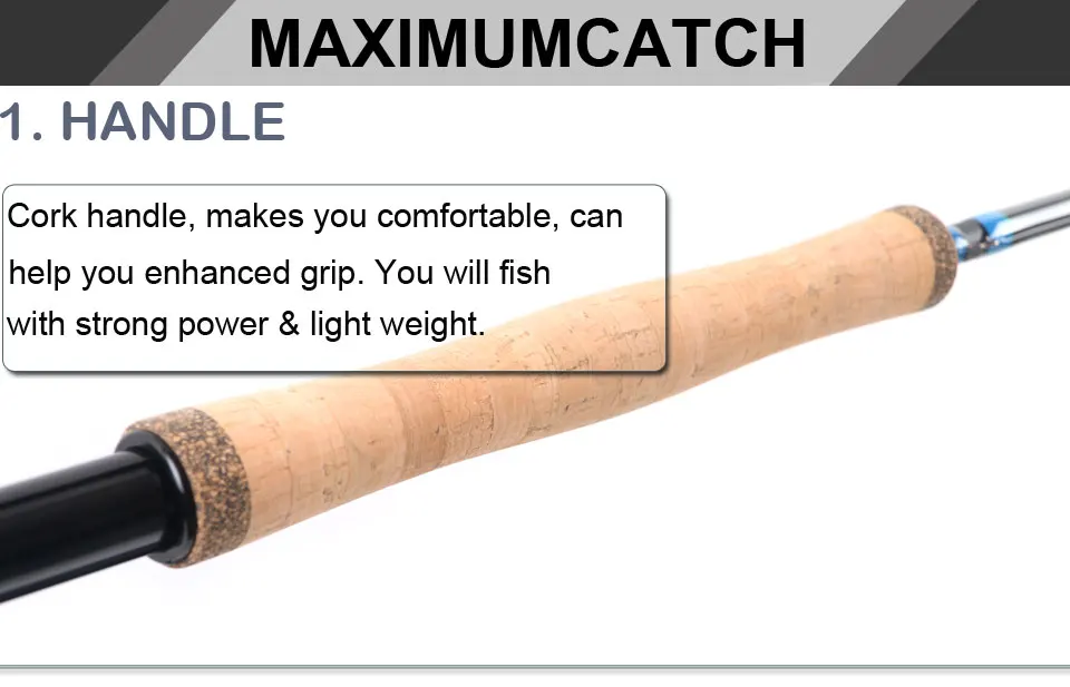 Переключатель Maximumcatch Fly Rod 10'6''/10'9''/11'/11'6'' 4-9 WT с переключаемыми боевыми задниками с трубой Cordura Fly удочка