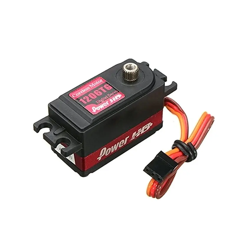 Высокоскоростной цифровой сервопривод Power HD 1206TG 4 8 6 0 В 7 кг 06 сек металлическая