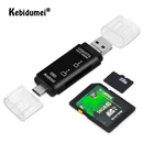Kebidumei Type C  Micro USB  USB 3 в 1 OTG Кардридер высокоскоростной USB2.0 Универсальный OTG TFSD для Android компьютера ноутбука