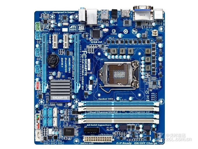 Оригинальный Gigabyte GA-H67MA-USB3-B3 рабочего Материнская плата H67MA-USB3-B3 H67 LGA 1155 i3 i5 i7 DDR3 32 г