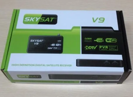  Цифра спутниковый телевизионный ресивер SKYSAT V9 Цифровой 1080 P Full HD DVB S2