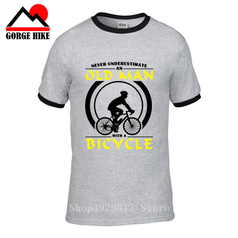 Мужская хлопковая футболка с круглым вырезом MTB Club коротким рукавом для езды на