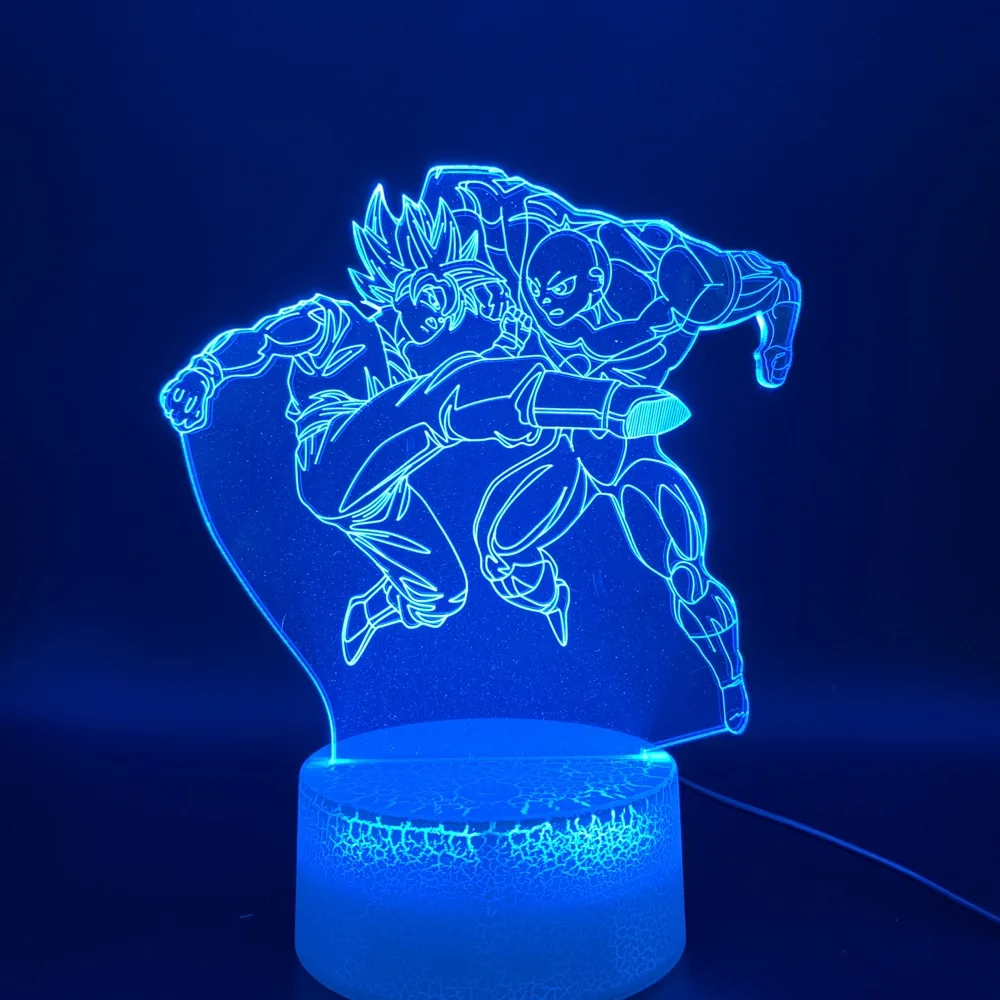5 3D лампа Dragon Ball Z Goku фигурка Вегета ночник для детской спальни Декор Luminaria лучший подарок на день рождения для ребенка светодиодный ночник - Испускаемый цвет: 5
