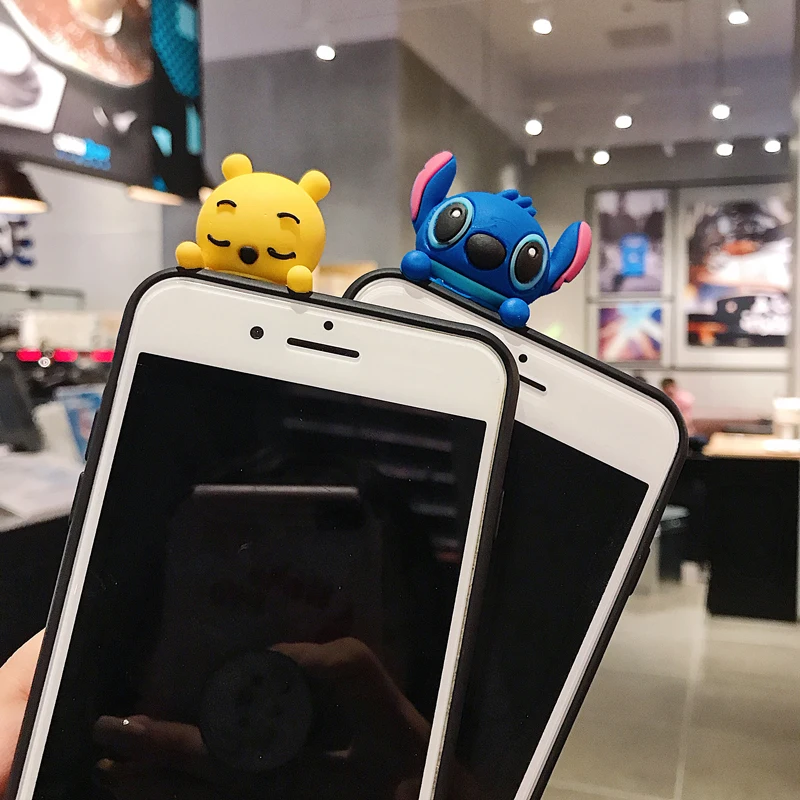 Мягкий силиконовый чехол с мультипликационным узором для iphone 7, 6, 6 S, 8 Plus, X, XR, XS MAX, со шнурком, воздушный шар, стент, чехол для телефона