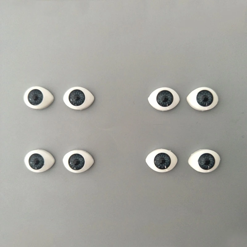 4pairs silver 4 пар/лот DIY игрушки пластиковые куклы защитные глаза для BJD куклы аксессуары глазные яблоки для животных игрушки Кукольное ремесло - Цвет: 4pairs silver