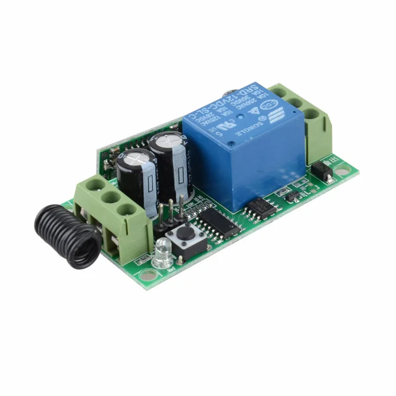 DC 12 В 1 CH реле приемника Беспроводной Дистанционное управление коммутатора 315/433. 92