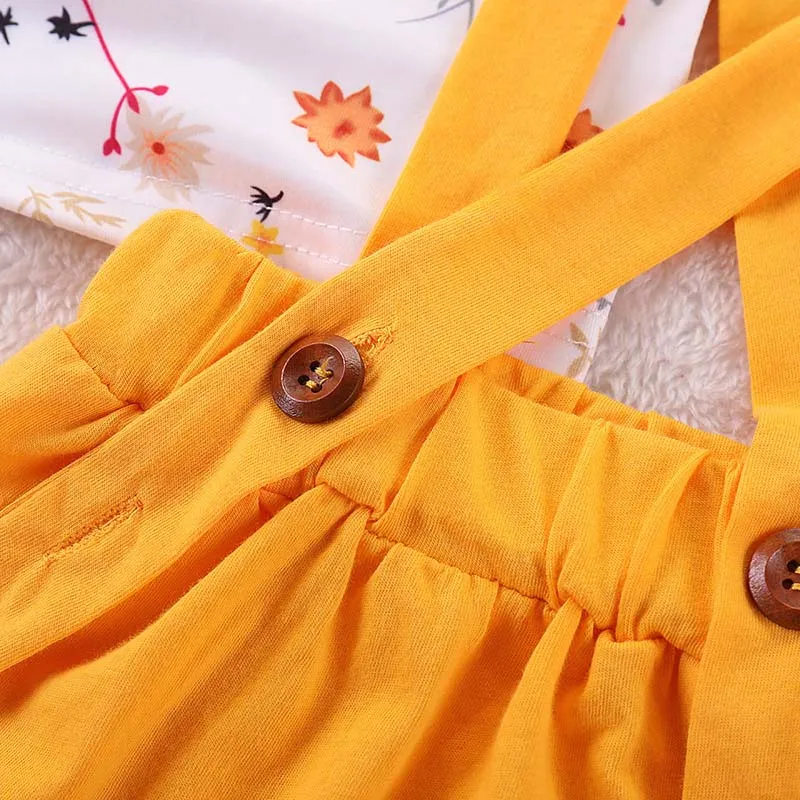 Женская юбка комбинезон или короткие брюки Цветочный Топ детская одежда милый