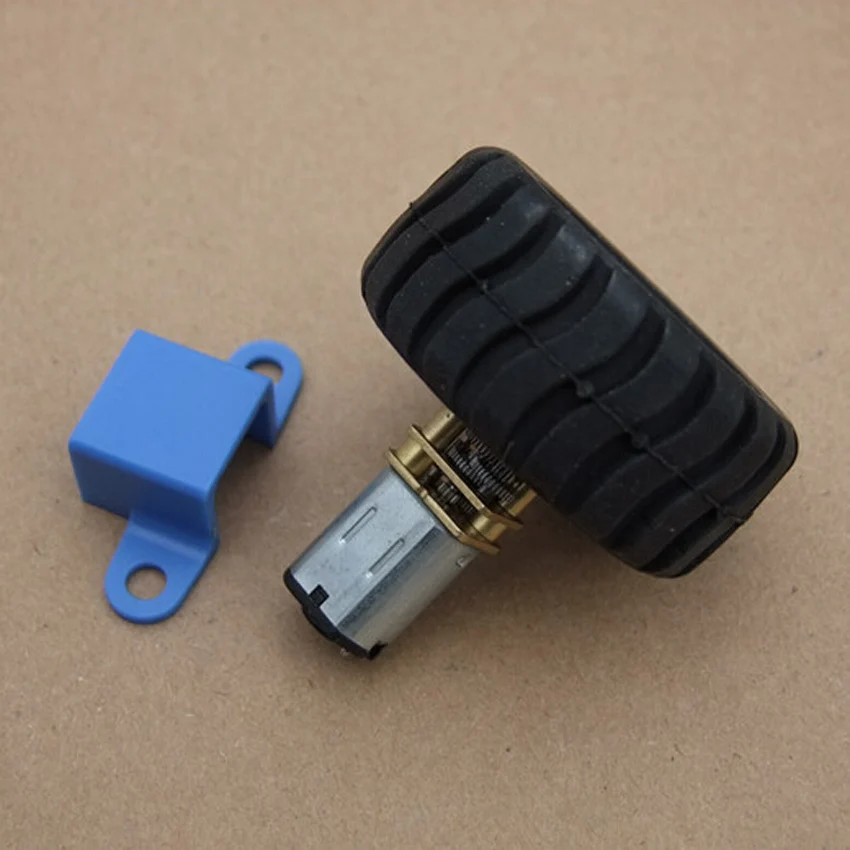 Value Pack 3-12V N20 мотор-редуктор с D осью слова резиновые шины кронштейном Robot Wheel suit