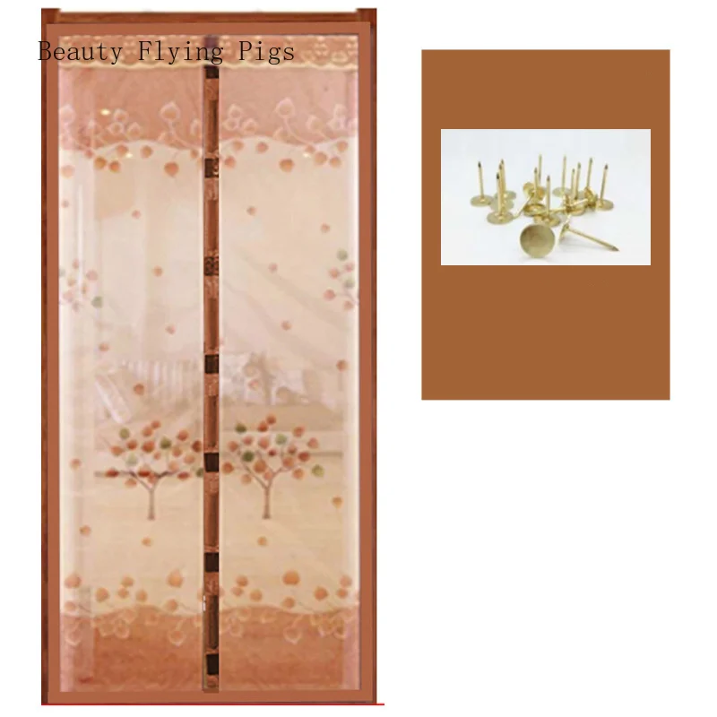 Летняя Магнитная мягкая завеса для защиты дверей от комаров без магнитных полос