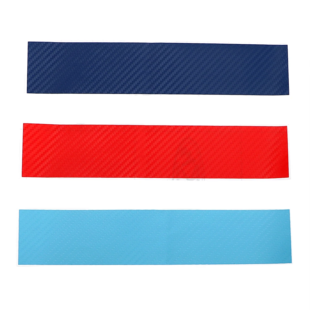 3 шт./компл. наклейки на переднюю решетку из углеродного волокна автомобильные