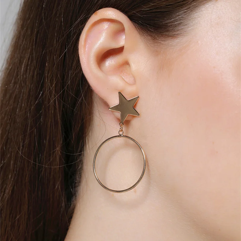 2018 новые серьги Модные ювелирные изделия асимметричные кристалл Brincos