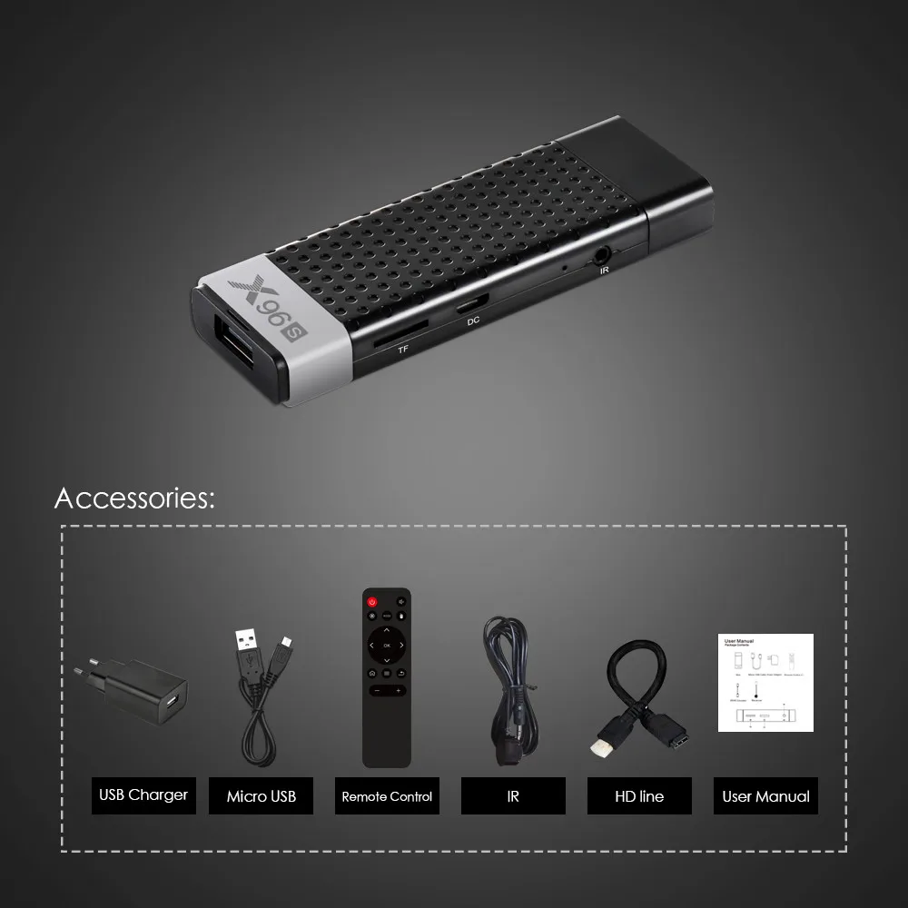 XGODY X96S Android ТВ приставка Медиаплеер Smart Amlogic S905Y2 2 Гб 16 4K HD 4G 5G wifi Bluetooth 4 H.265 |