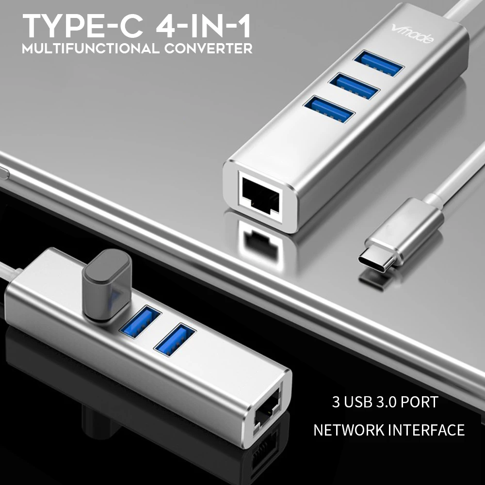 Vmade USB 3 0 концентратор высокой Скорость USB3.0 для RJ45 Ethernet адаптер разветвитель 1000