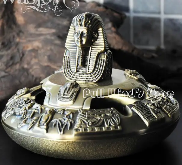 Faraós do Vintage Cinzeiro de Metal Decoração de Metal Egito Tutankhamun Egípcio Cinzeiro Criativo Personalizado