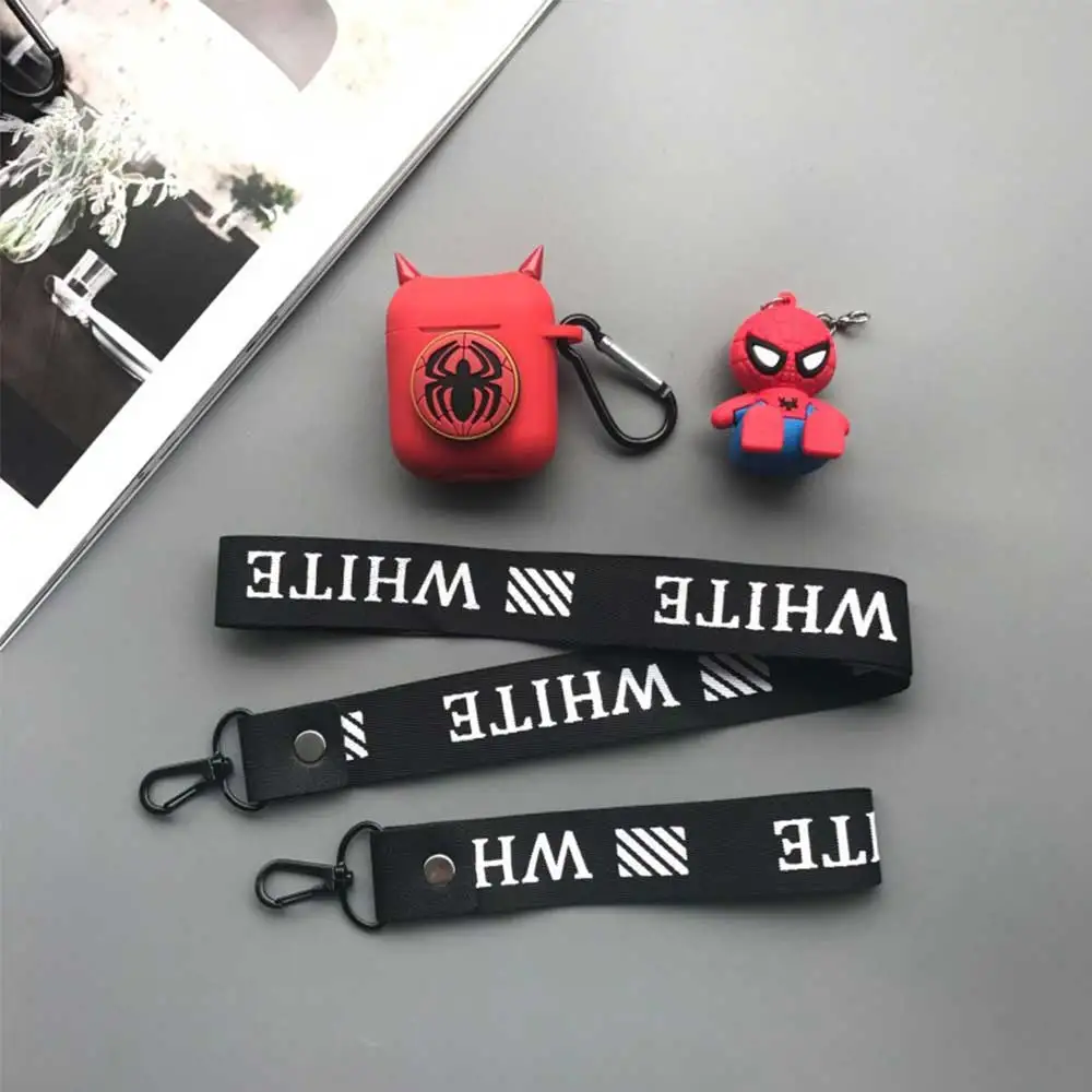 4 Силиконовый беспроводной чехол для наушников Marvel Super Hero, Bluetooth, защитный чехол для Airpods, аксессуары для Apple Airpods Char - Цвет: 4