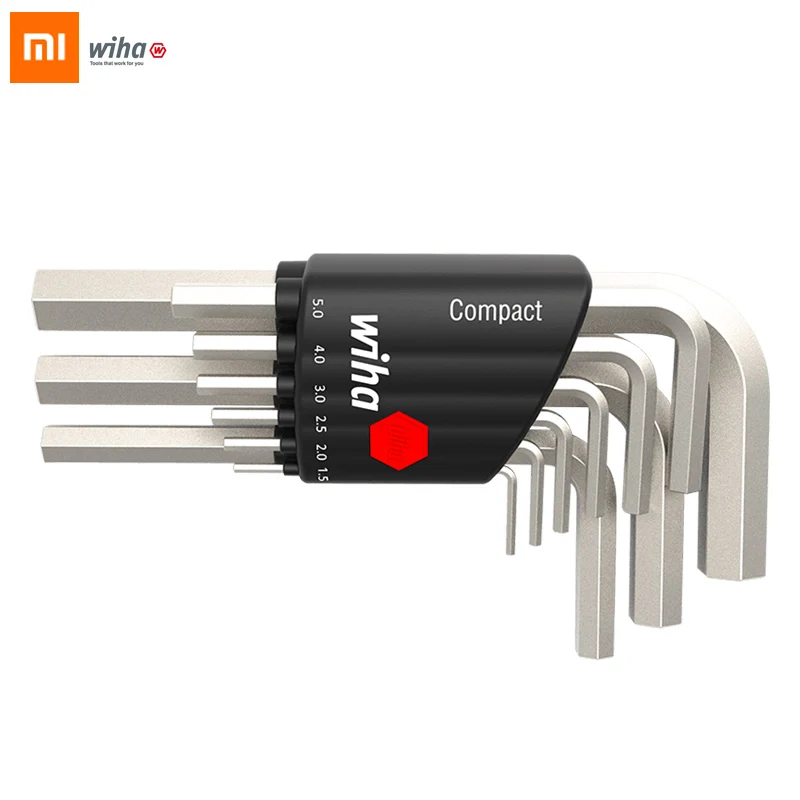 Оригинальный шестигранный ключ Xiaomi Mijia Wiha 9 шт./лот 1 5 мм 6 0 10 для помещений мини