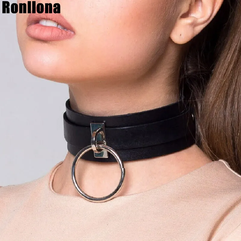 Кожаные подвязки для женщин нижнее белье шейный чокер кокетливый воротник