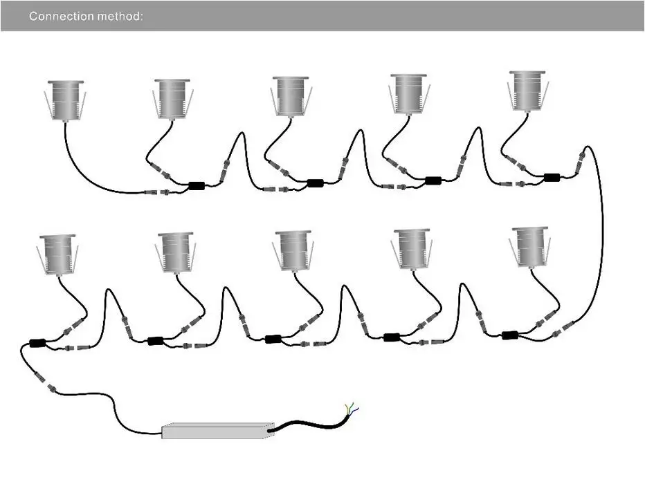 2-контактный водонепроницаемый коннектор-адаптер винтовой замок электрический