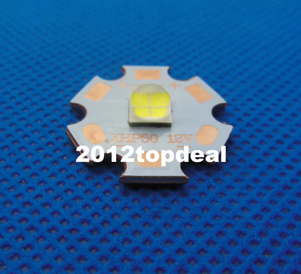 Новый светодиодный излучатель Cree XLamp XHP50 20 Вт 12 В 2546lm @ 19 Холодный белый чип J2 1A с