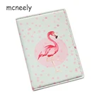 Mcneely элегантная Обложка для паспорта с принтом Фламинго Женская Обложка для карт из искусственной кожи Обложка для паспорта для путешествий Чехол для кредитных карт 15 цветов