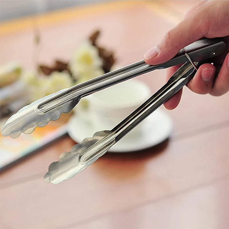 ДЕНЬ ВЕСЕЛО 2016 Мода 9 Дюймов Кухня Набор Инструментов Тепла хлеб Тонг Из