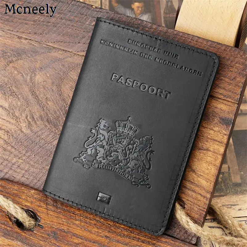 Netherland из натуральной кожи держатель для паспорта дорожный кошелек деловой
