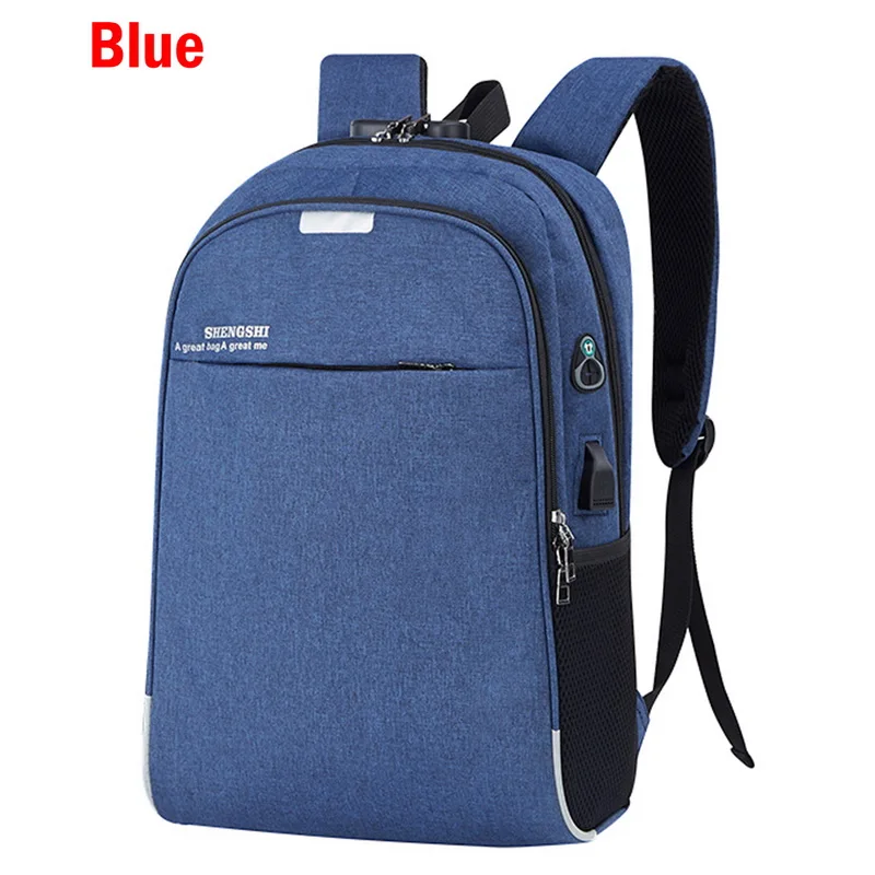HEFLASHOR ноутбука Usb Рюкзак Школьная Сумка защита от кражи Для мужчин за 16 дюймов рюкзаку, дорожные сумки мужские досуг рюкзак Mochila - Цвет: F