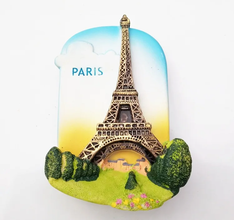 (5 шт./партия) Дорожные идеи по миру холодильник из смолы для Франции