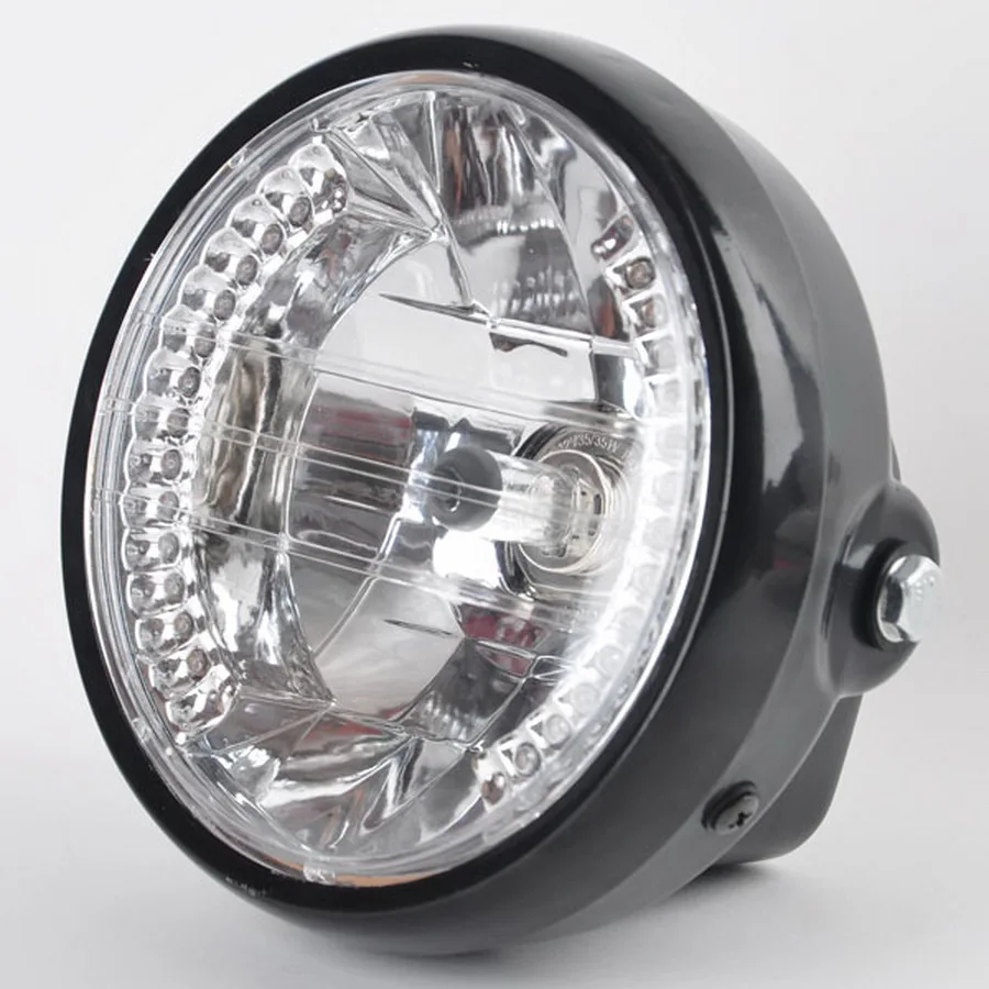 Posbay Янтарный H4 мотоциклетная фара с поворотным сигналом галогенный Мотоцикл