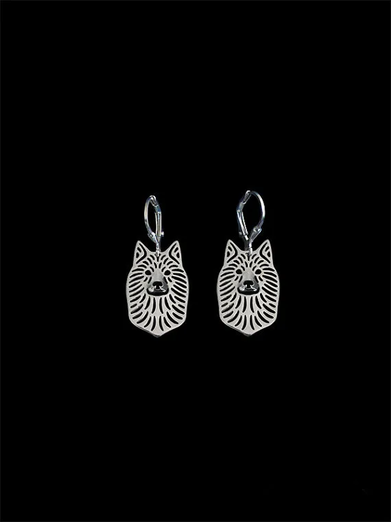 New 2016 Unique Romantic Gold Silver Color Finnish Spitz Drop Earrings Wholesale Animal For Women Girl Aros | Украшения и