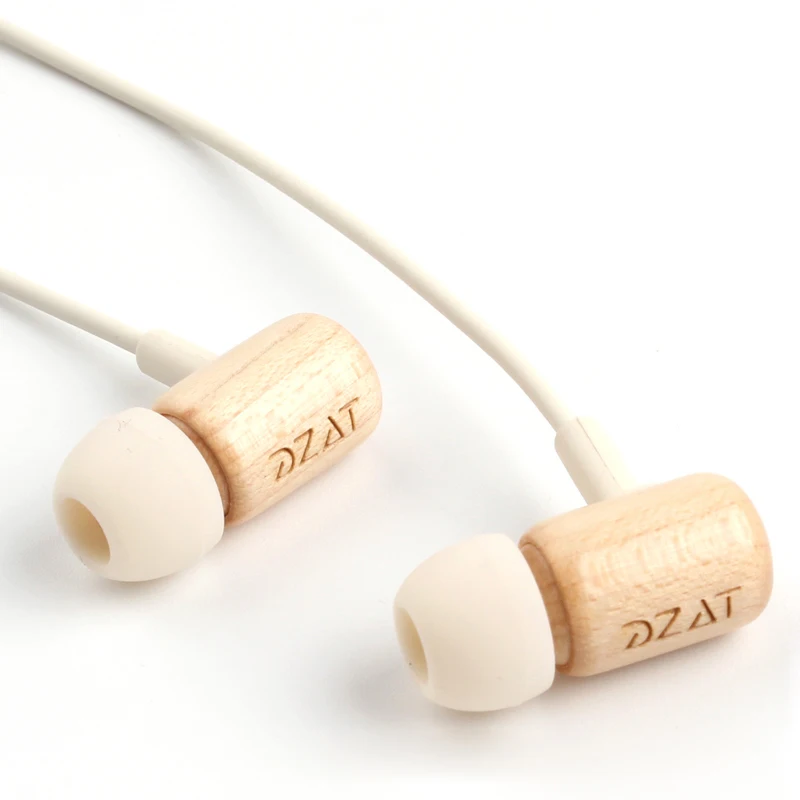 DZAT DF 10 3 5 мм наушники в ухо DIY Деревянные DJ из чистого дерева тяжелый бас Музыка HIFI